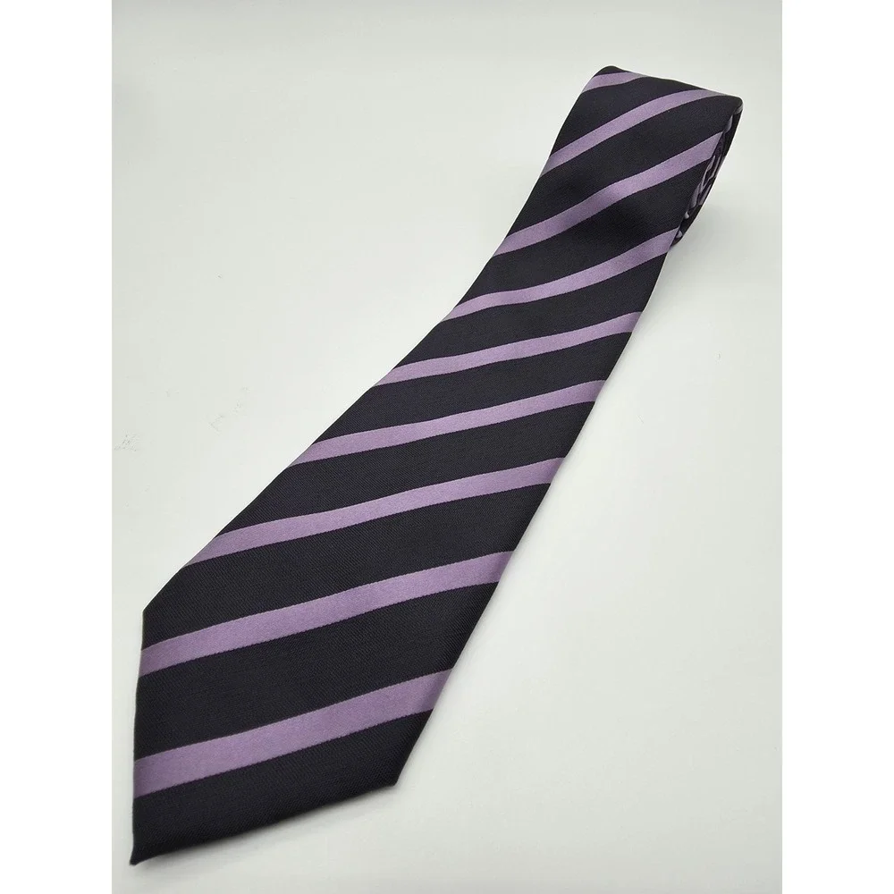 Banana Republic Tie Silk Purple Black 58